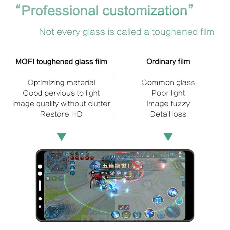 MOFI Gehard glazen displaybeschermer Samsung Galaxy A8