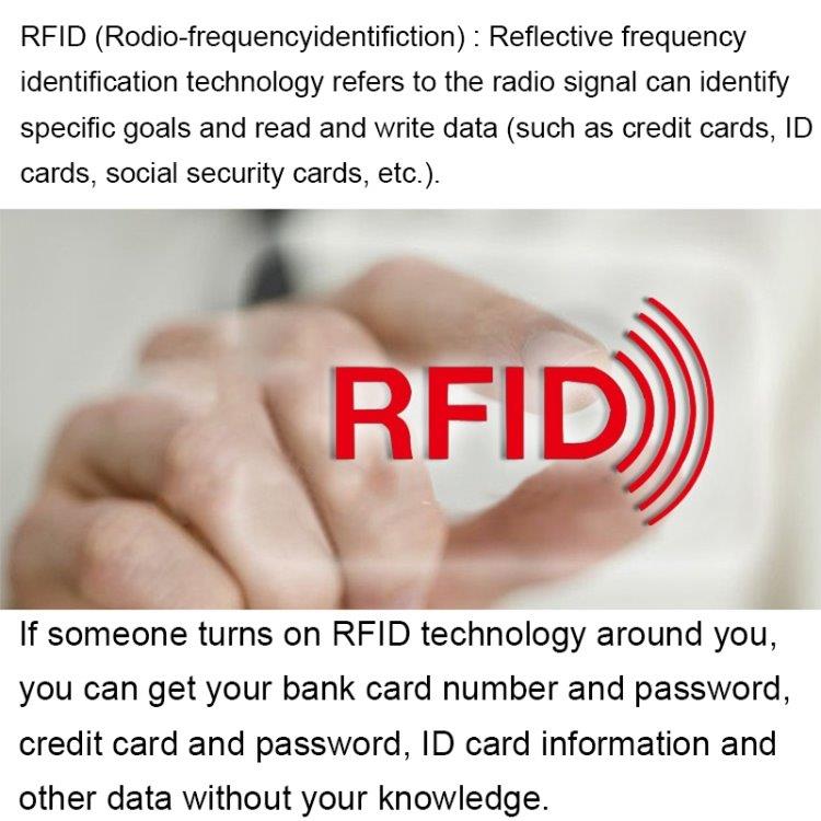 Blauwe portemonnee met RFID-bescherming - Veel vakken
