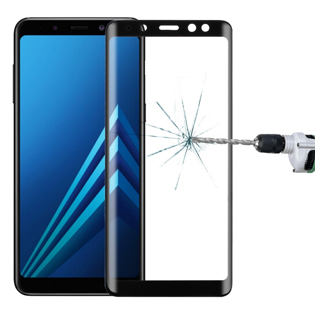 Screenprotector Gehard Glas Samsung Galaxy A8 2018