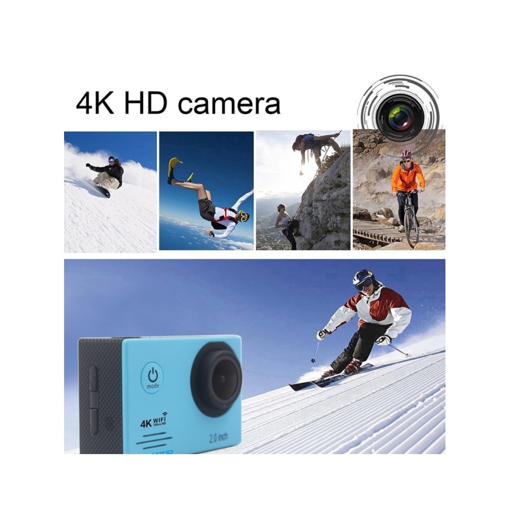 HAMTOD HD 4K WiFi-actiecamera met afstandsbediening