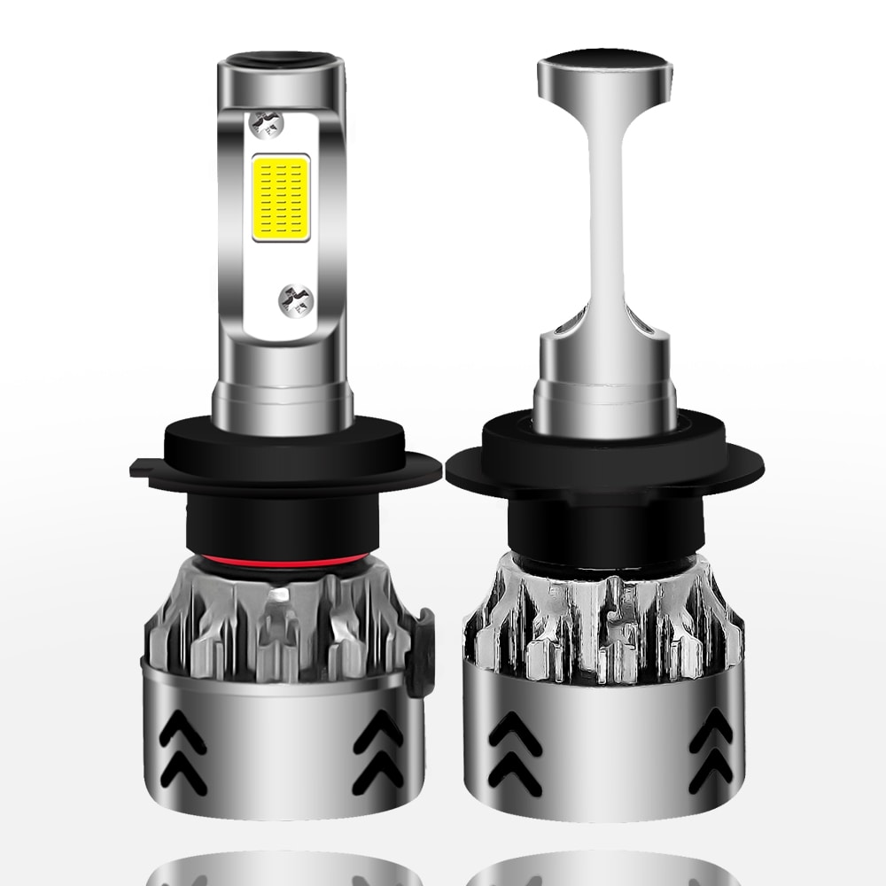 Ledconversie koplampen 2-pack lamp H7 27W 3000LM 6000K