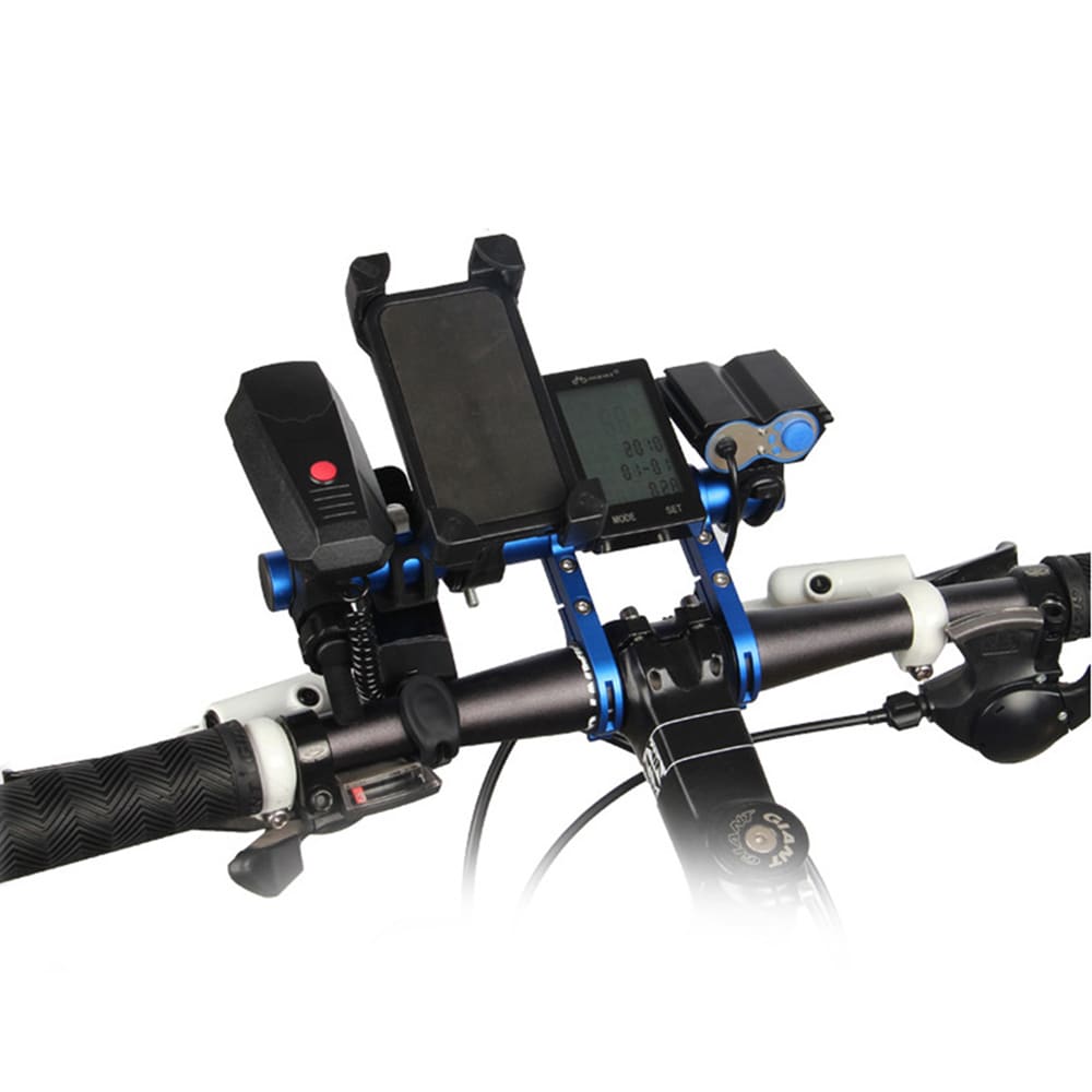 Extra houder / beugel voor Fietsstuur - Vaste fietsverlichting mobiele telefoon, camera etc.