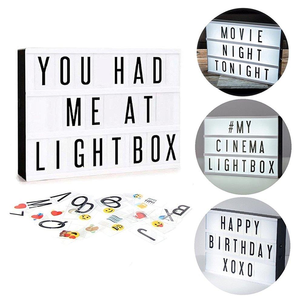 Lightbox / Lichtbak met Emoji's