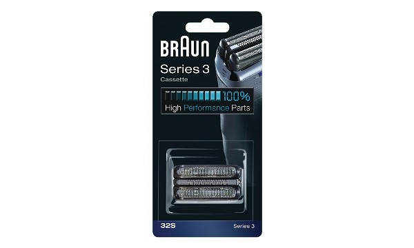 Scheerkop Braun 32S - Zwart / Zilver