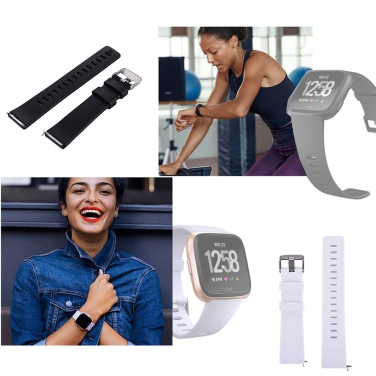 Armband Fitbit Versa Silicon Zwart