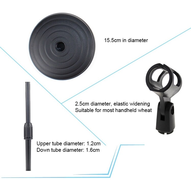 Z01 Tafelstandaard voor microfoon 25-36cm Microfoonstandaard