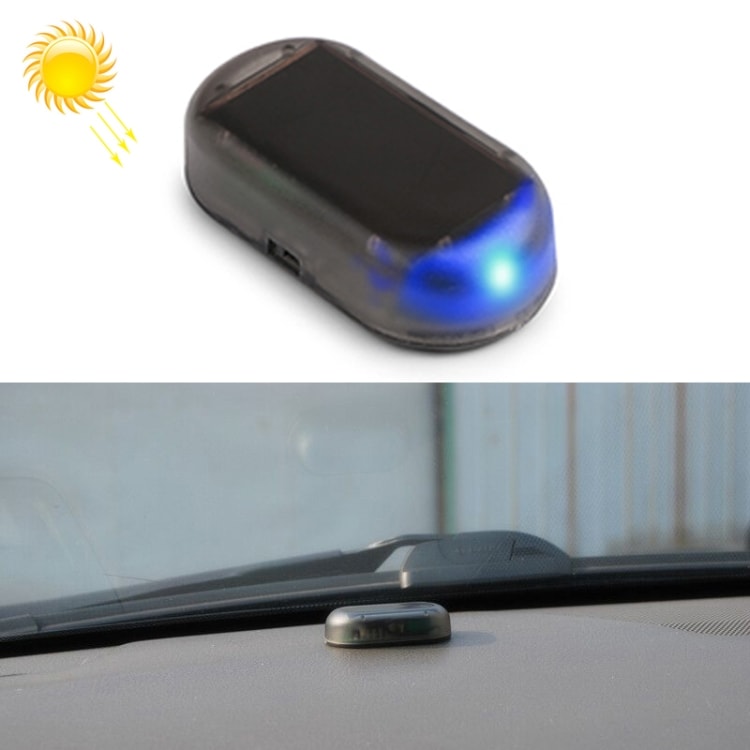 Dummy Alarm voor auto met blauw licht - zonne-energie