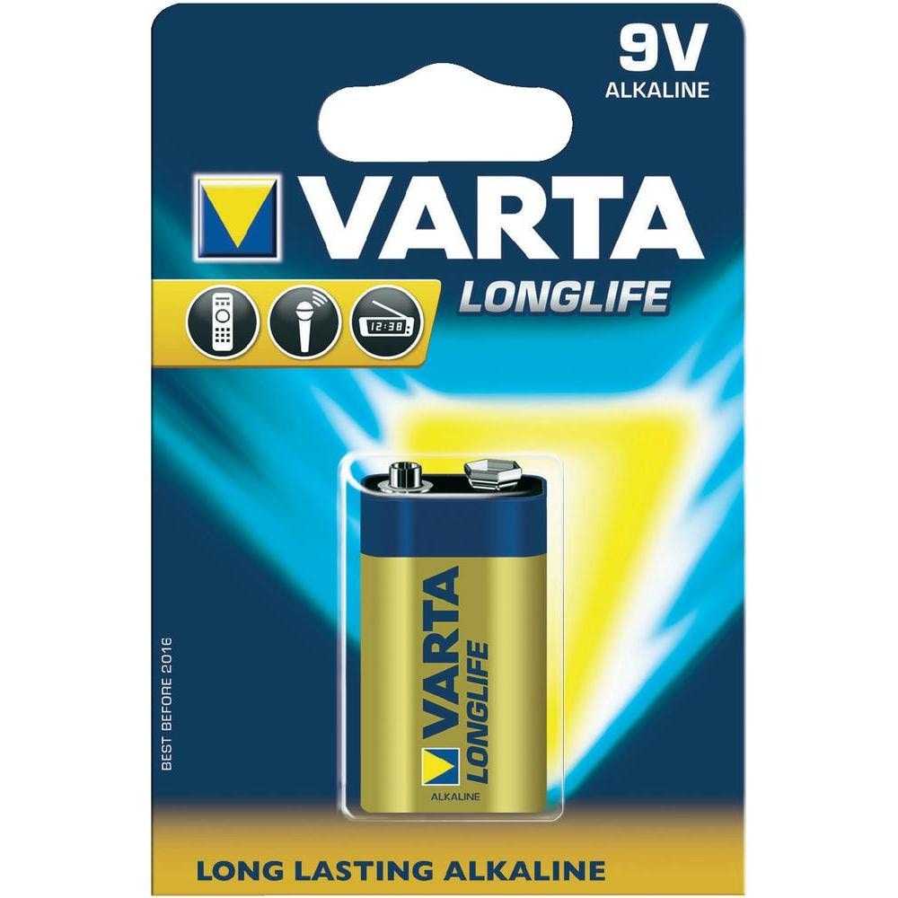 Varta Longlife Batterij 9V