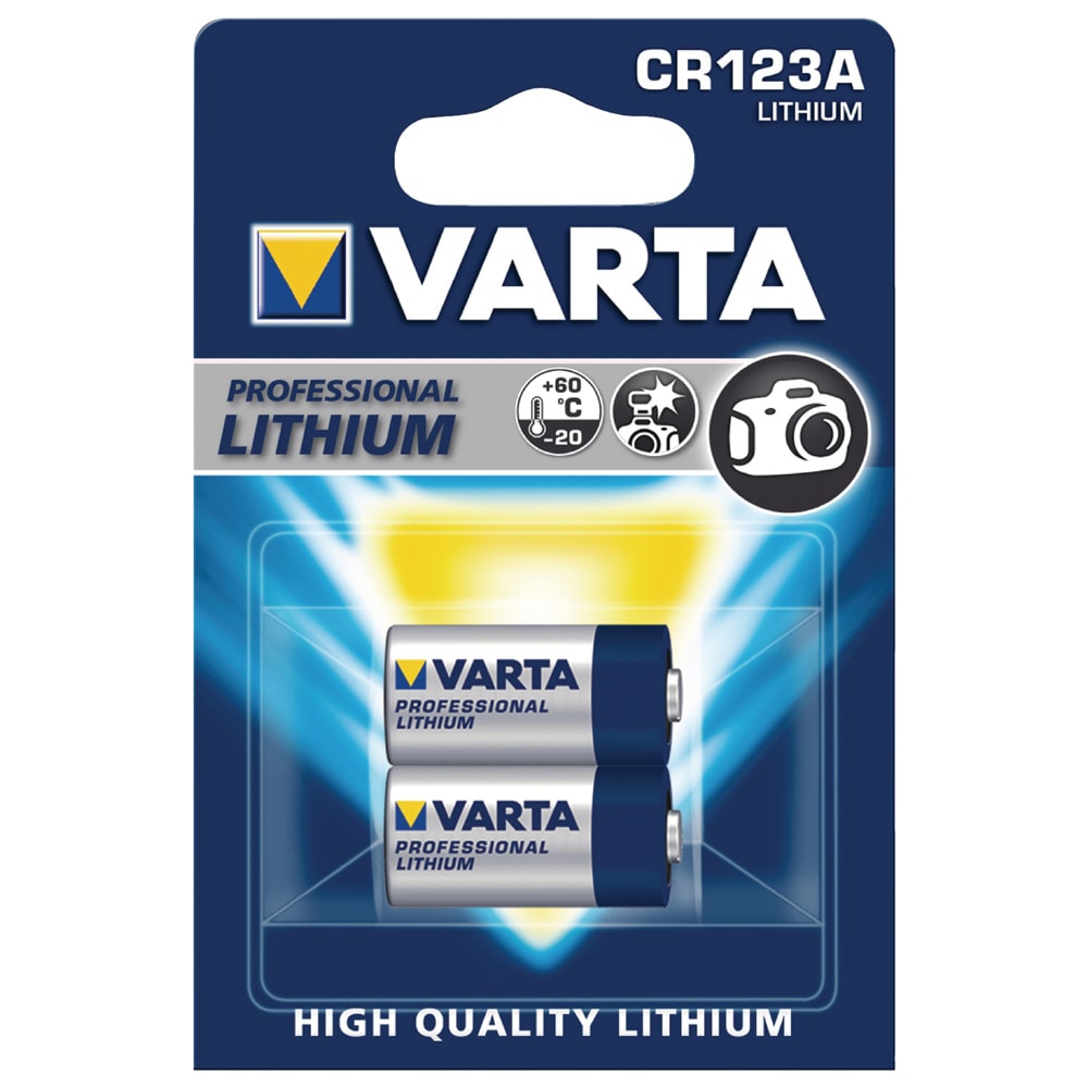 VARTA Lithium Batterij CR123A - 2 Pack