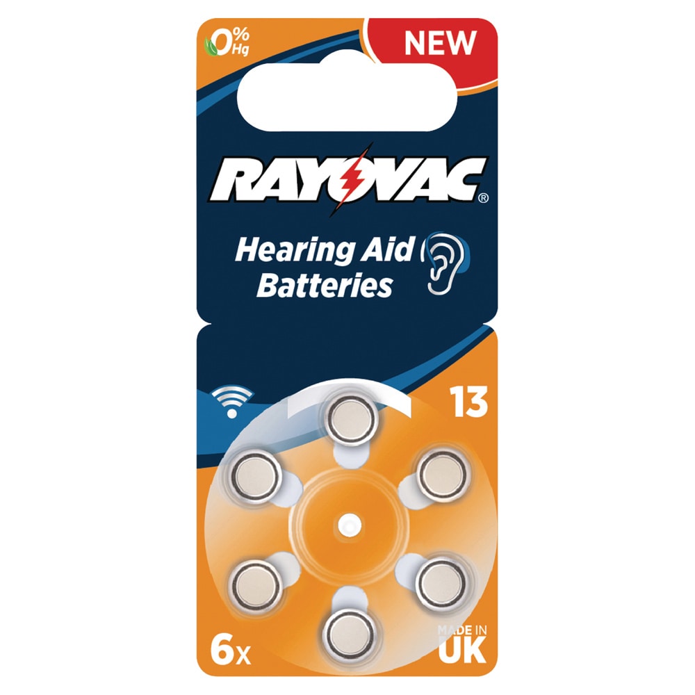 Rayovac gehoorapparaat batterijen 13 (PR48) 6 - Pack