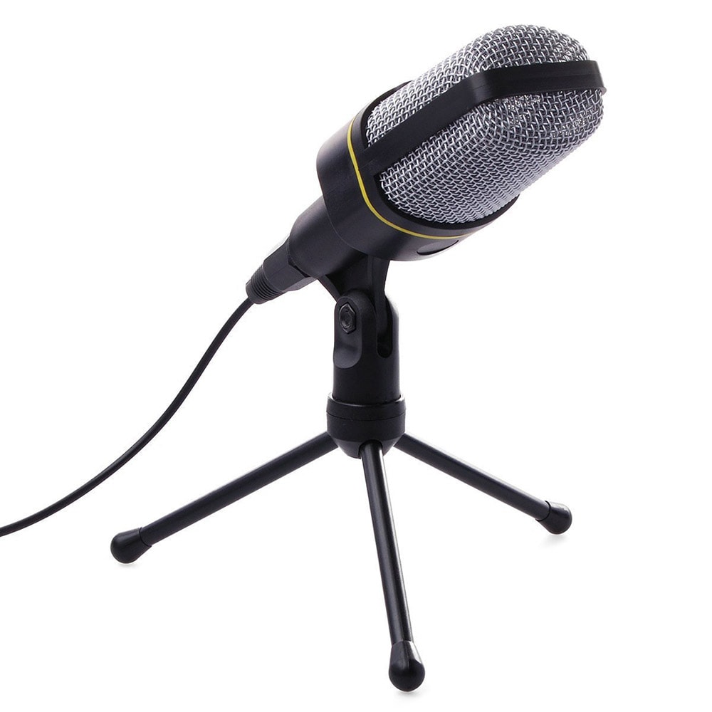 Microfoon met 3.5mm contact - zwart