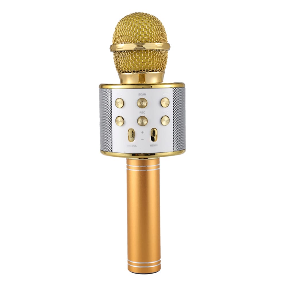 Karaokemicrofoon Bluetooth Goud