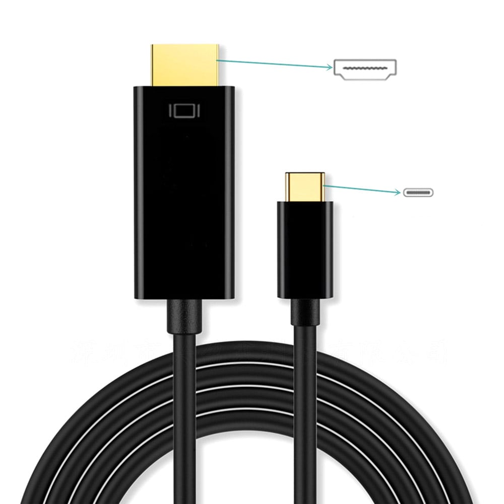 USB Type C - HDMI-kabel 1,8 m zwart