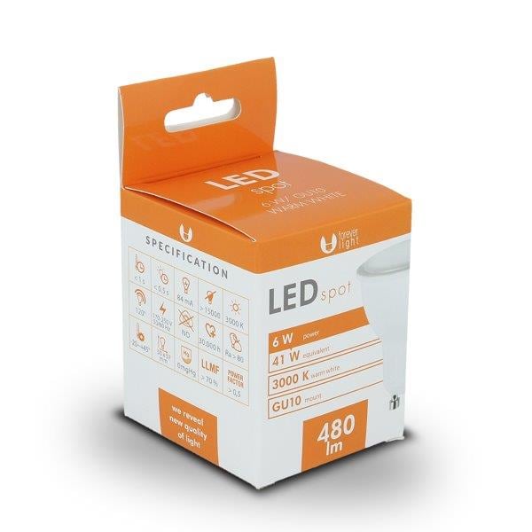 LED lamp GU10 6W 230V