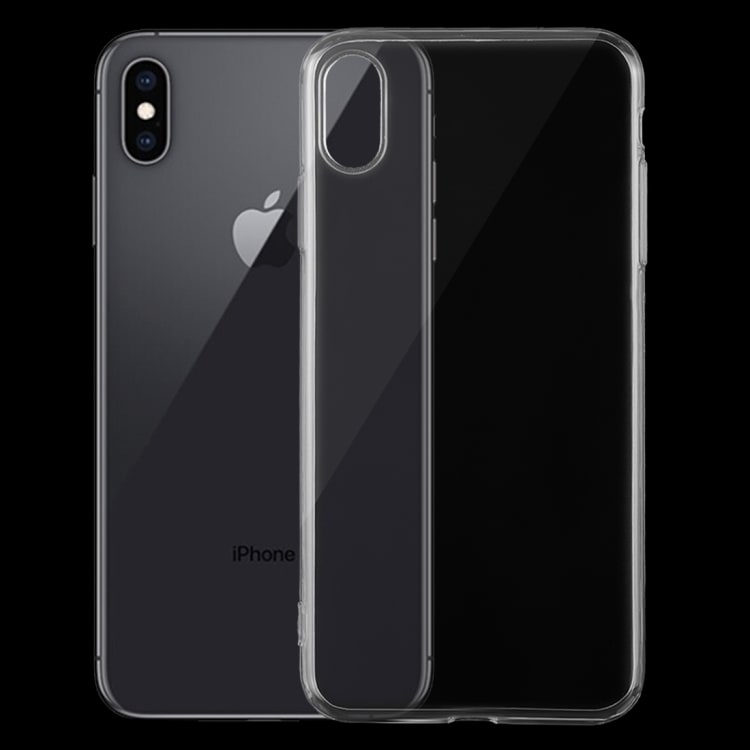 Ultradunne achterkant / mobiele hoes voor iPhone XS - Transparant