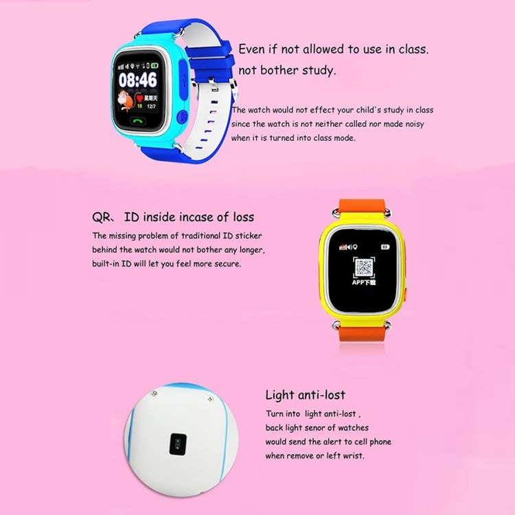 Q90 Smartwatch voor kinderen Oranje