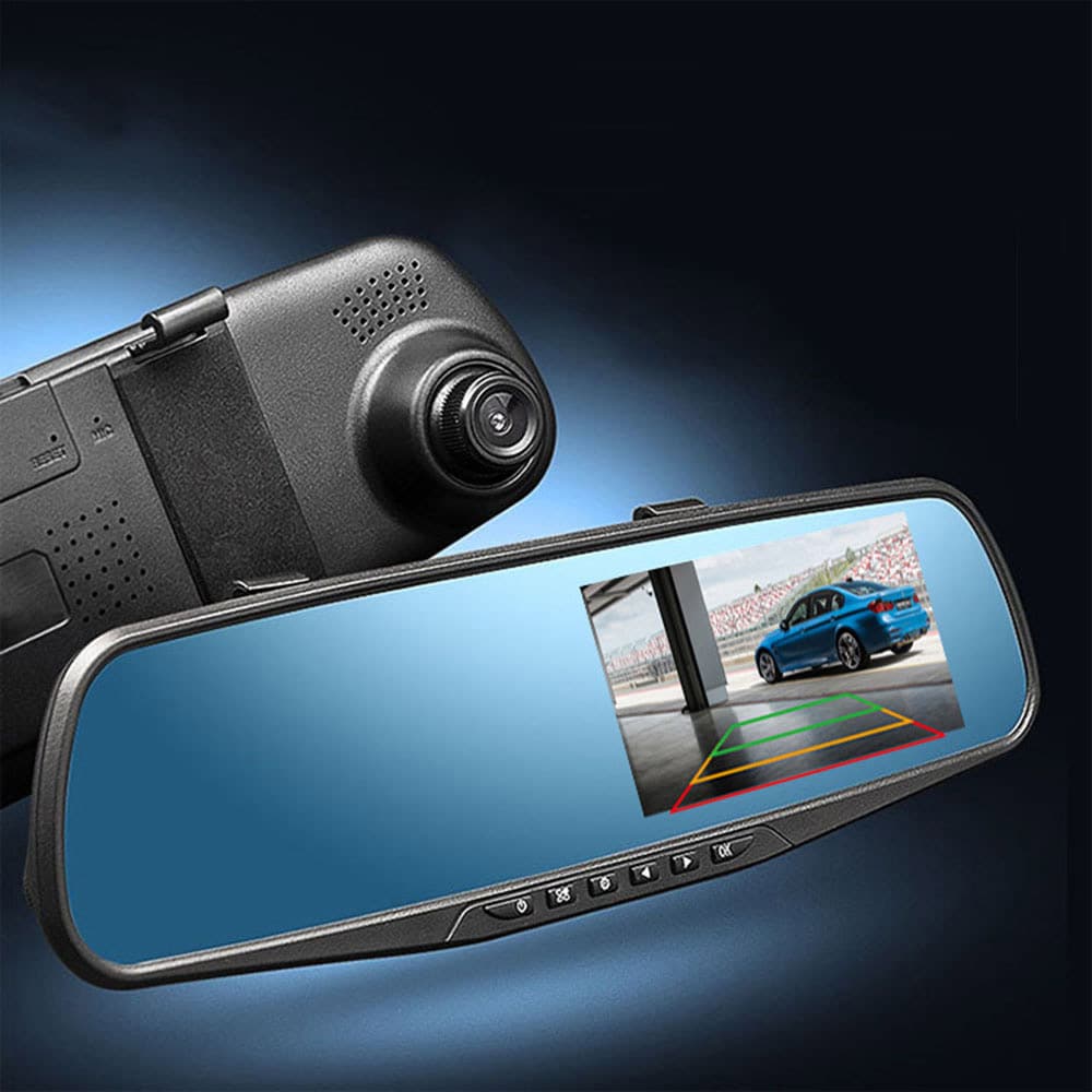 Autocamera achteruitkijkspiegel Full HD 1080P 4.3" TFT DVR