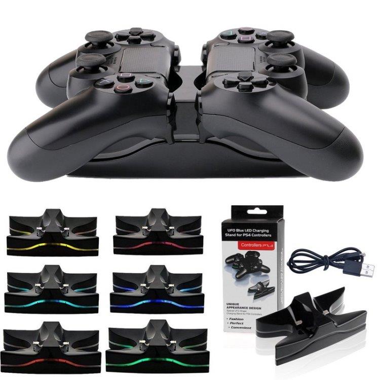Laadstation LED Dual voor PS4 controller