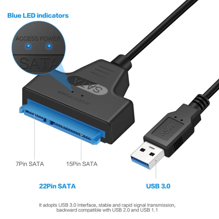 Adapterkabel SATA naar USB 3.0