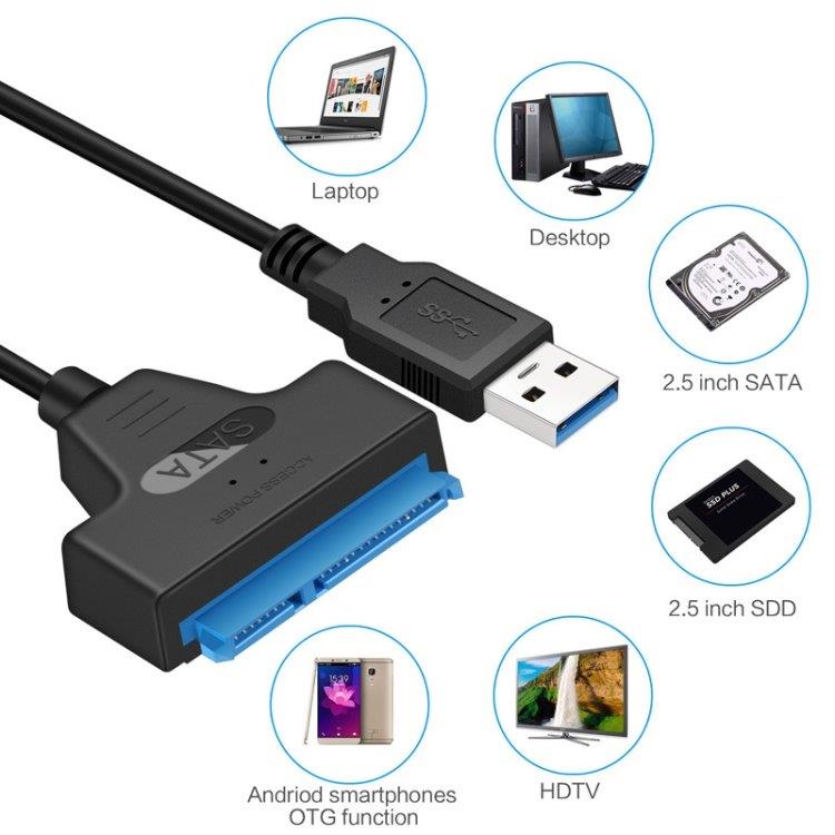 Adapterkabel SATA naar USB 3.0