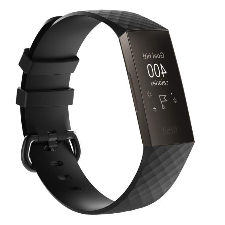 Siliconenband Fitbit Charge 3 - Zwart