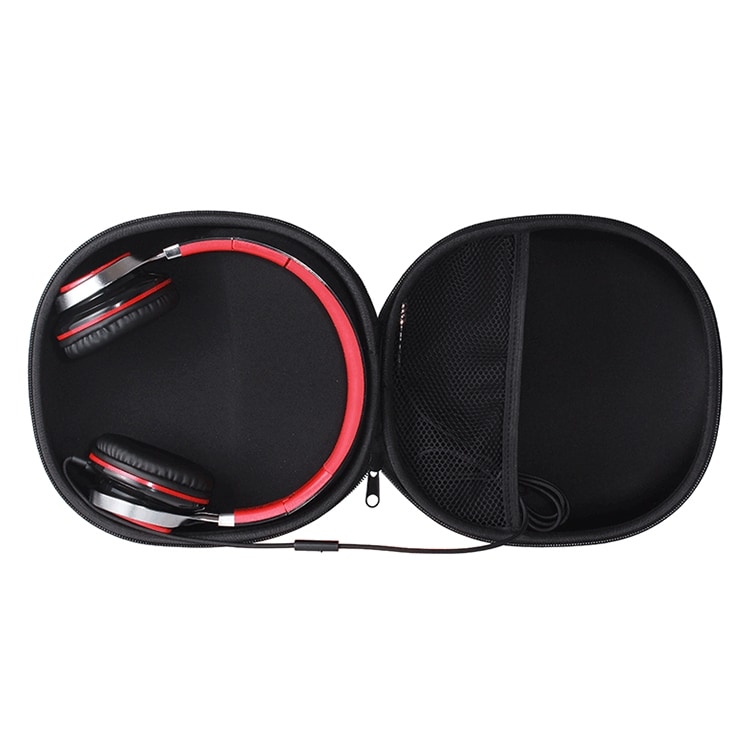 Zwarte schokbestendige foudraal/tas voor hoofdtelefoon