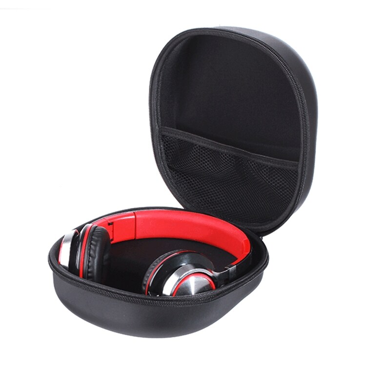 Zwarte schokbestendige foudraal/tas voor hoofdtelefoon