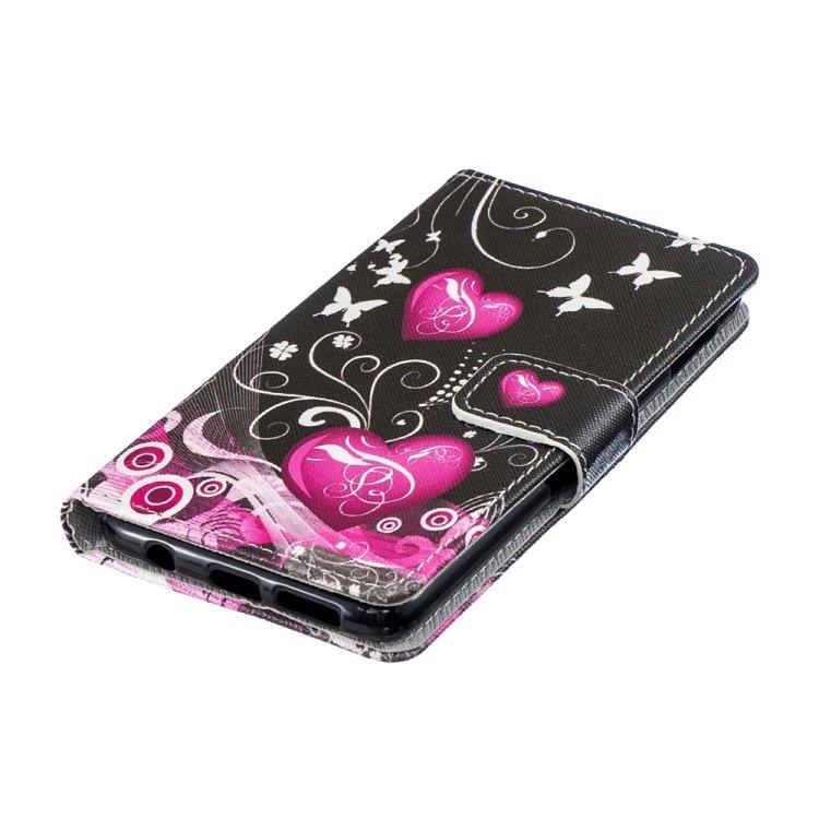 Peach hjärtan mobilfodral/korthållare Samsung Galaxy S10e
