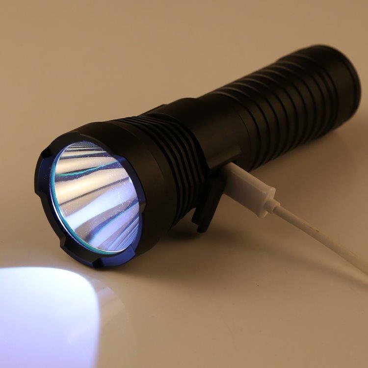 Led-Ficklampa med 4 olika ljusiställningar+USB-laddning