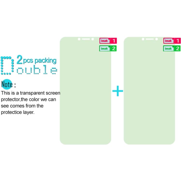 Fullskärmsskydd / displayskydd för Samsung Galaxy Note 9 - 2-pack