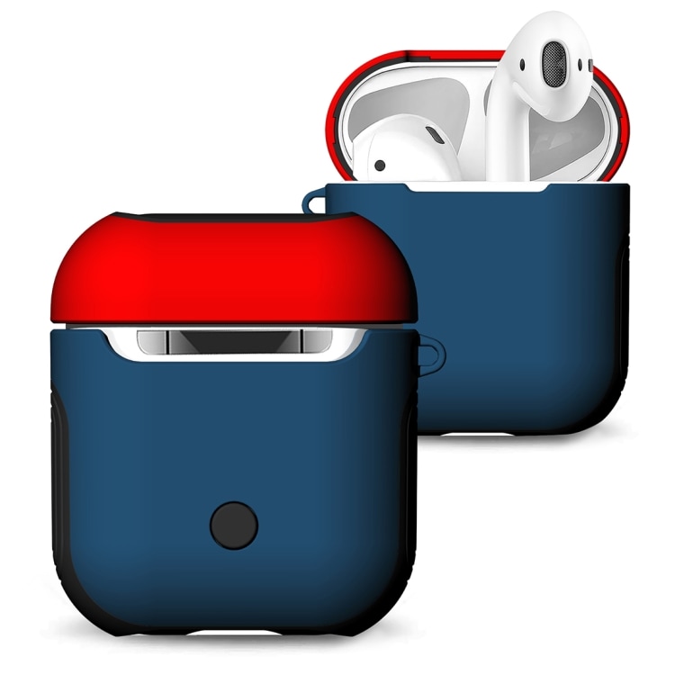 Silikonfodral / skydd till Apple Airpods - Blå kropp