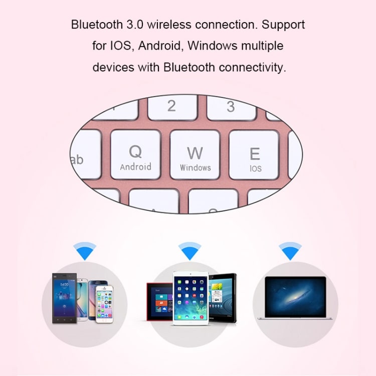 Hoes voor iPad Pro 9.7", iPad Air, iPad Air 2 - Afneembaar toetsenbord-LED