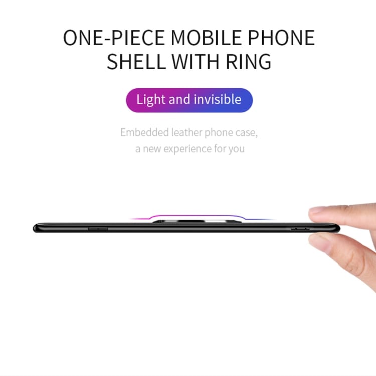 LONDOR schokbestendig hoesje/foudraal met ring voor iPhone 7/8 Plus - Zwart