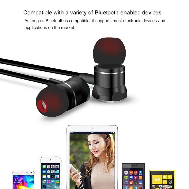 Bluetooth-sporthoofdtelefoon BT 5.0 - Zwart