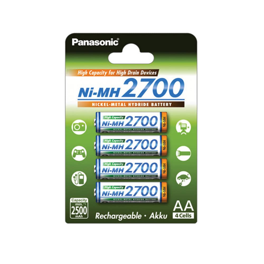 Panasonic High Capacity Ni-MH oplaadbare AA, 4-pack