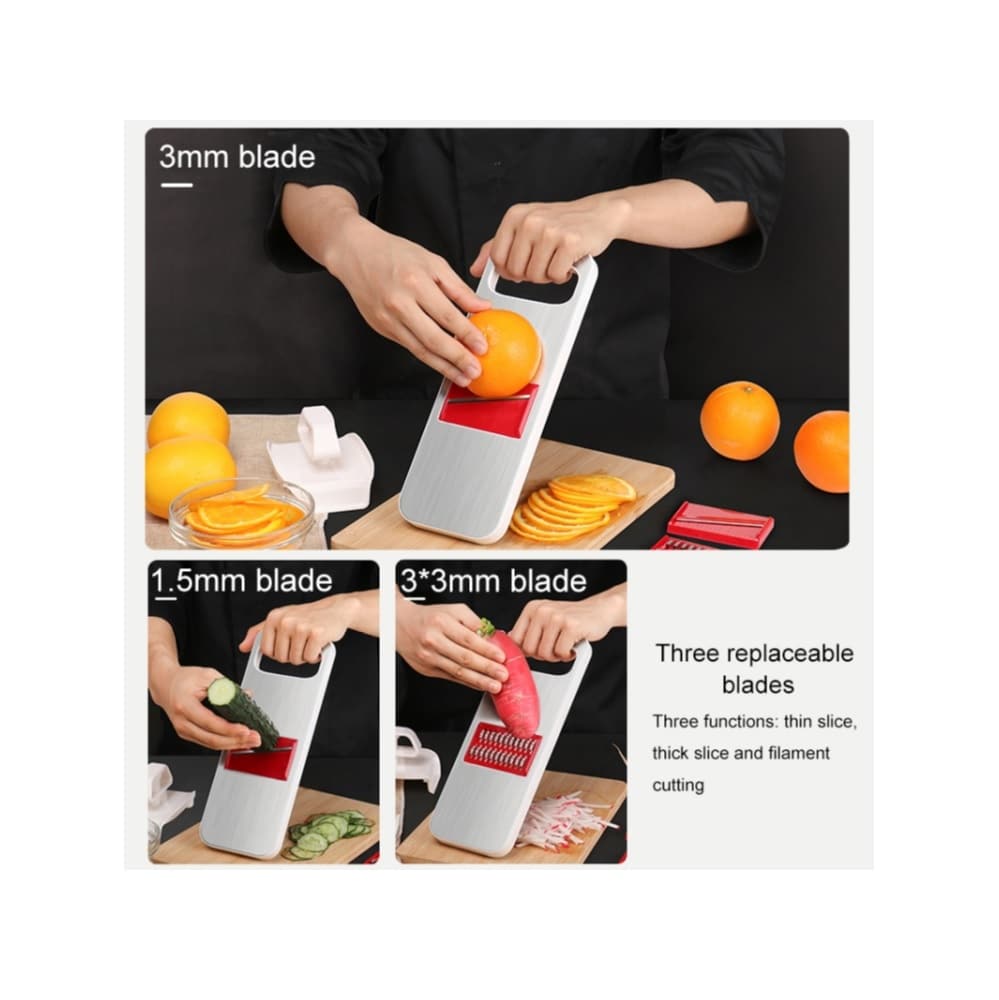 Multifunktions köksredskap  - Skärmaskin och rivjärn i samma verktyg