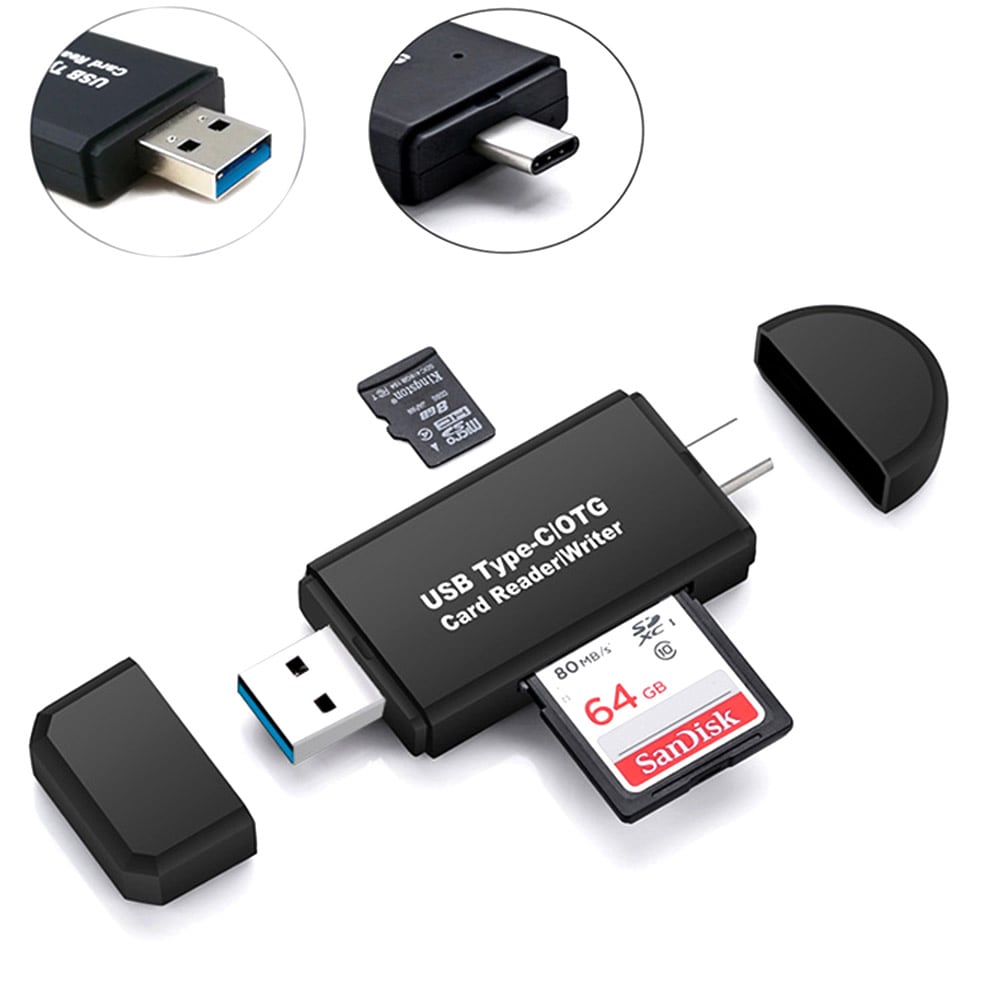 Geheugenkaartlezer met USB 3.0 / USB Type C
