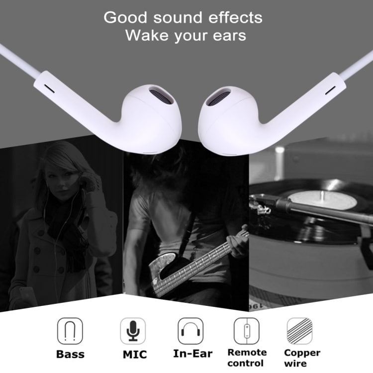 USB-C / Type-C Stereo Dynamic Bass-headset met microfoon