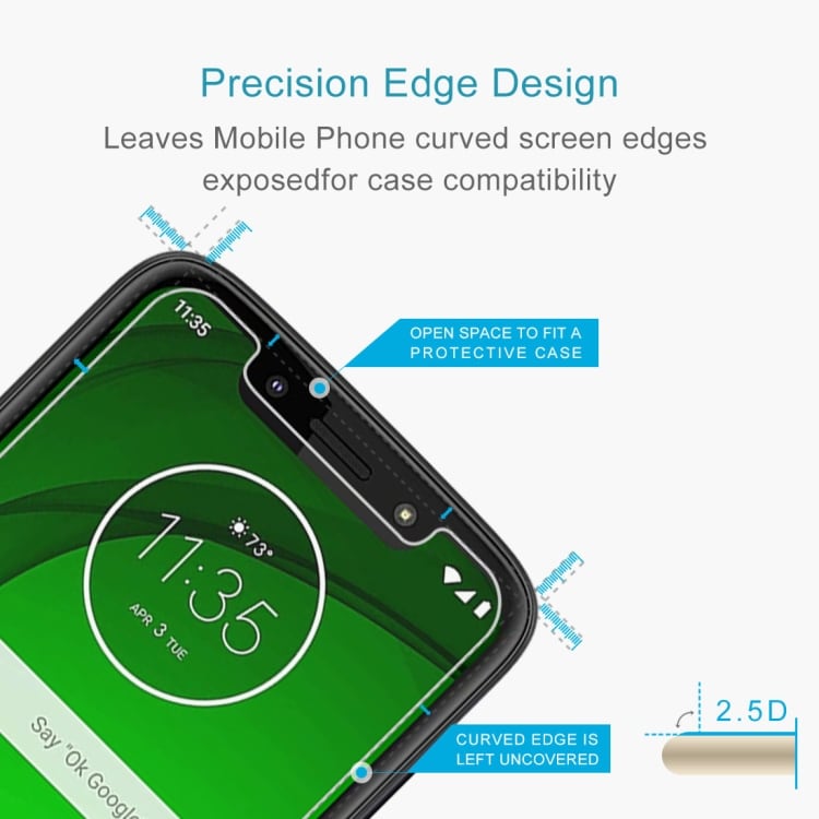 Gehard glazen screenprotector voor Motorola Moto G7 Play