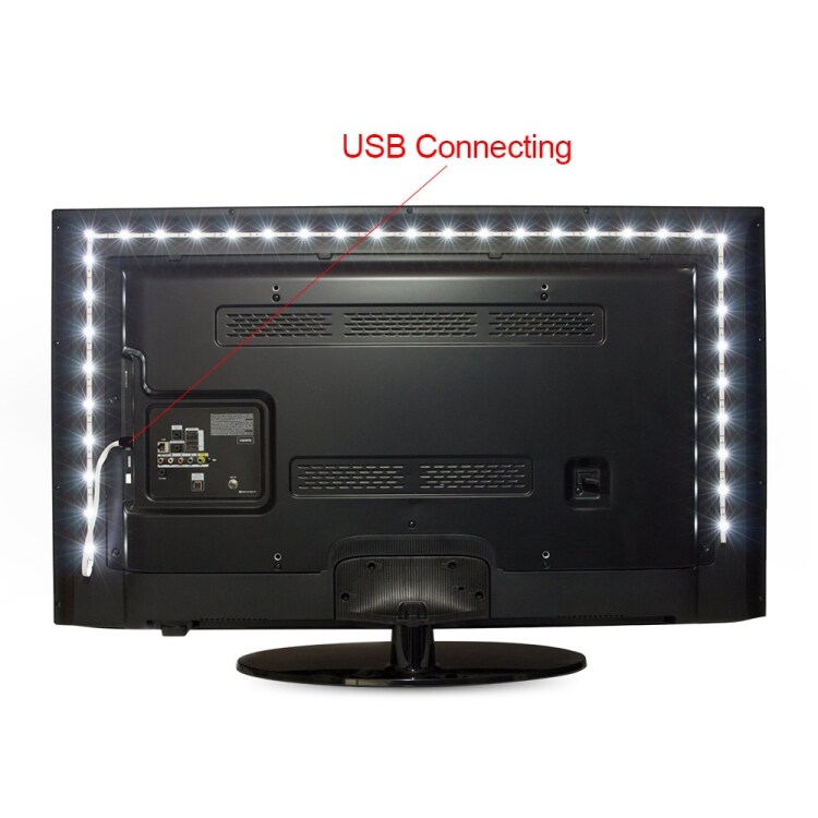 USB-gevoede TV-verlichting 3 meter - Warm wit