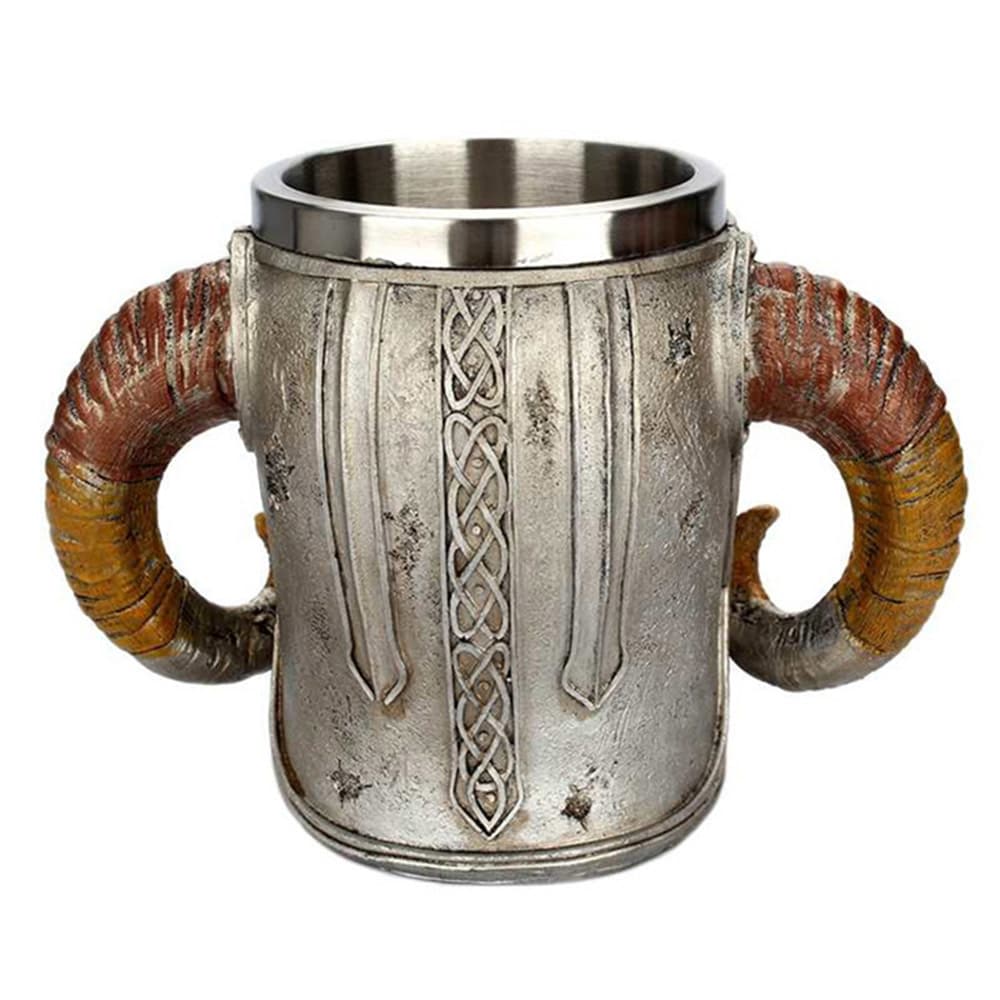 Viking doodshoofd koffiemok