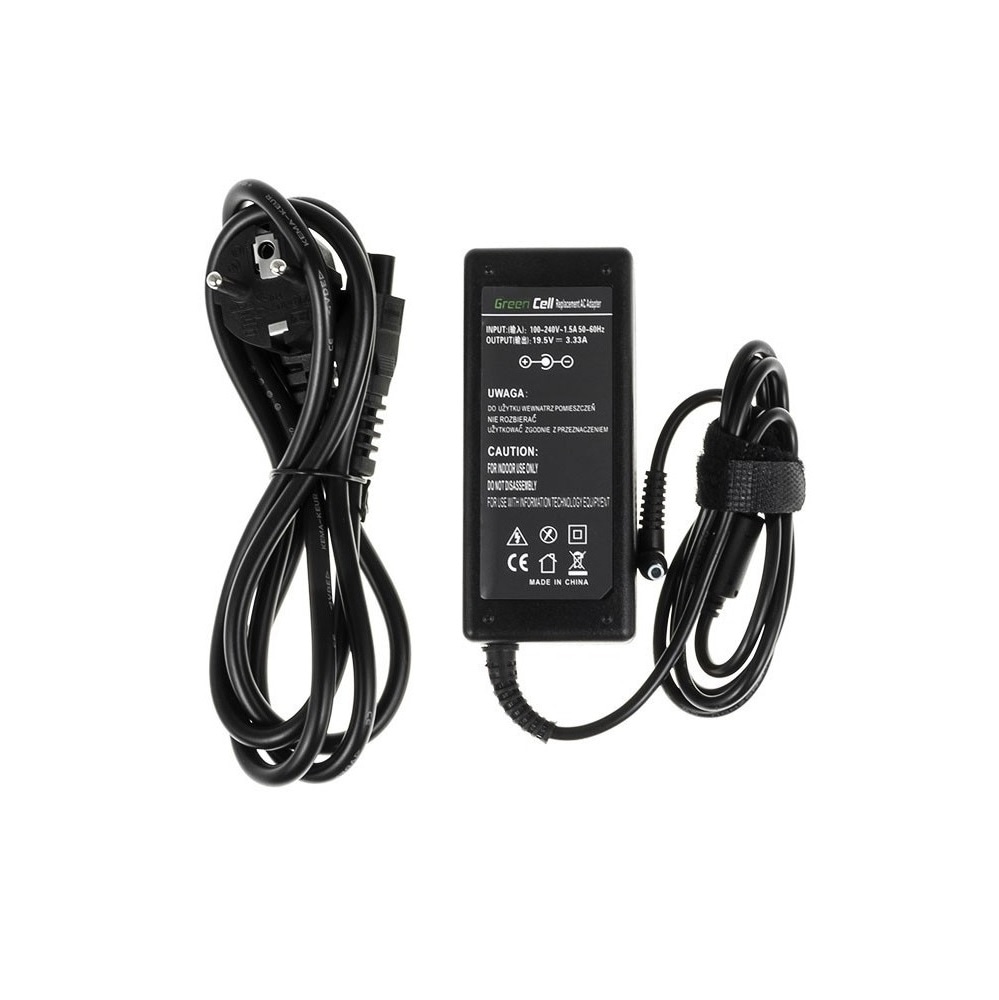 Green Cell oplader / AC Adapter voor HP 65W / 19.5V 3.33A / 4.5mm-3.0mm