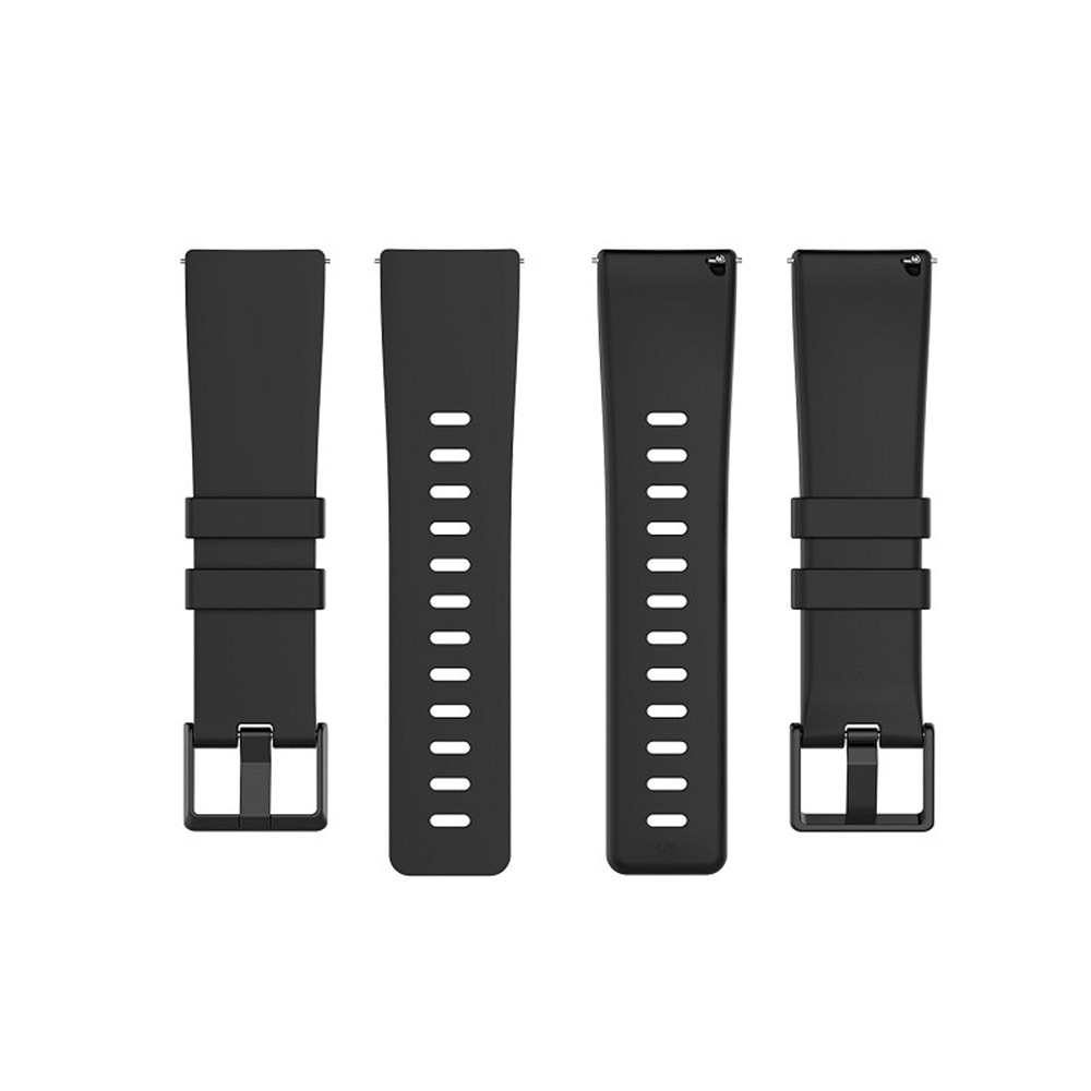 Zwarte siliconen band voor Fitbit versa / versa2 / lite L