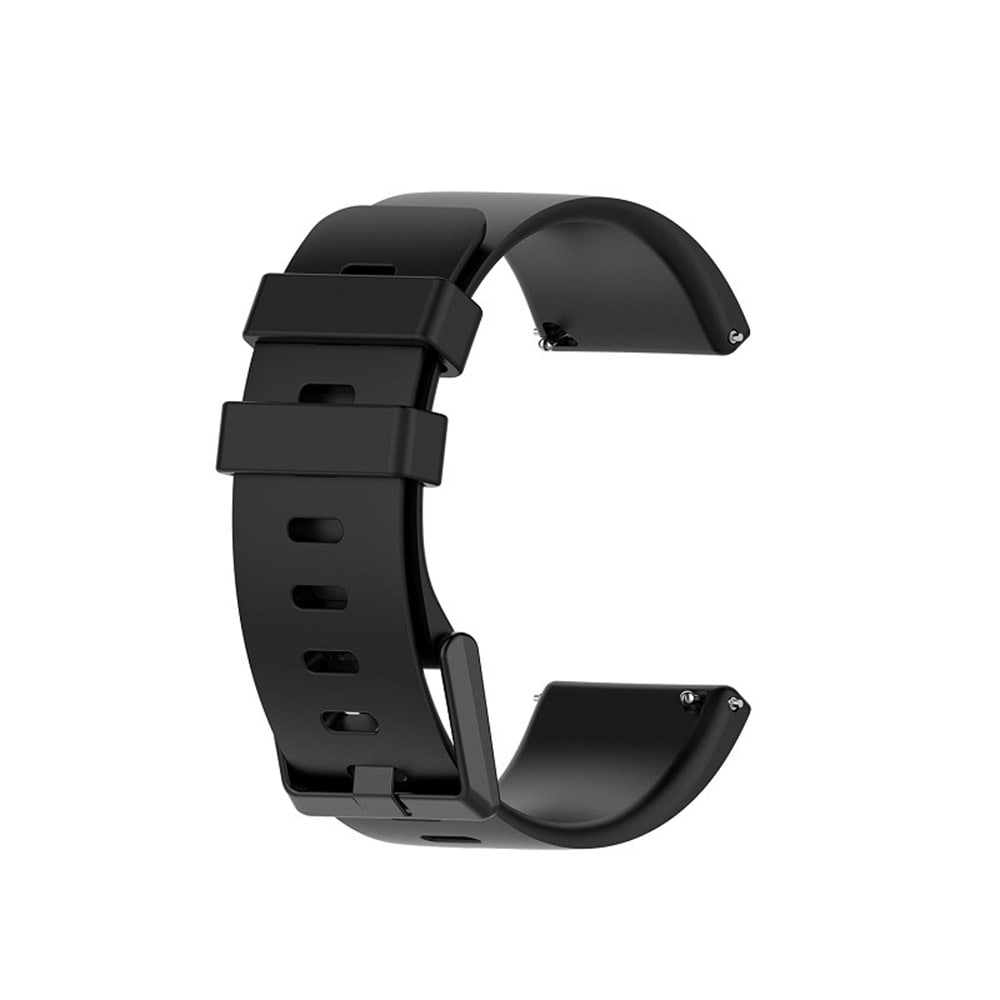 Zwarte siliconen band voor Fitbit versa / versa2 / lite L