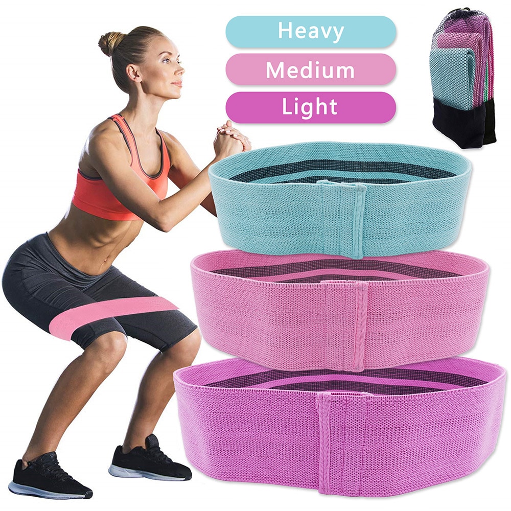 Yoga Stretchband - 3-pack verschillende lengtes