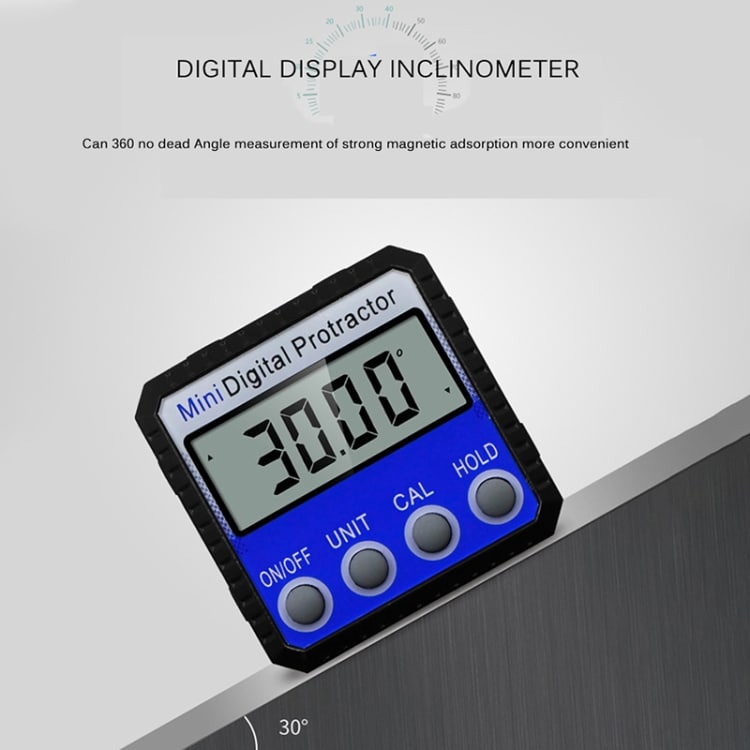Digitale gradenboog met sterke magneet - LCD-scherm
