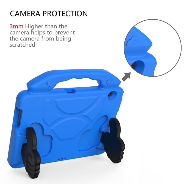 Schokbestendige kindervriendelijke hoes met standaard en handvaten Huawei MediaPad T5 10.1" - blauw