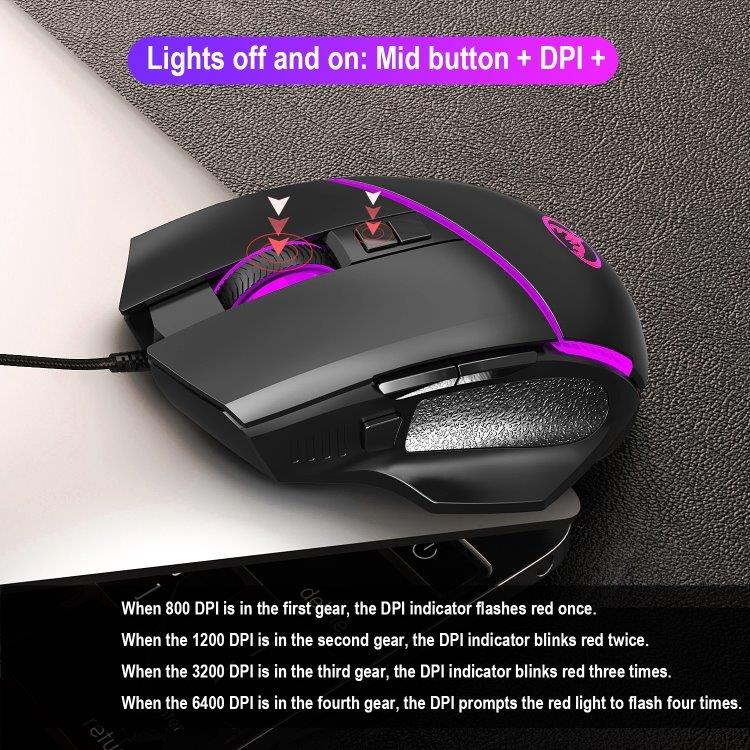 HXSJ  V100 + A876 toetsenbord en muis voor gaming