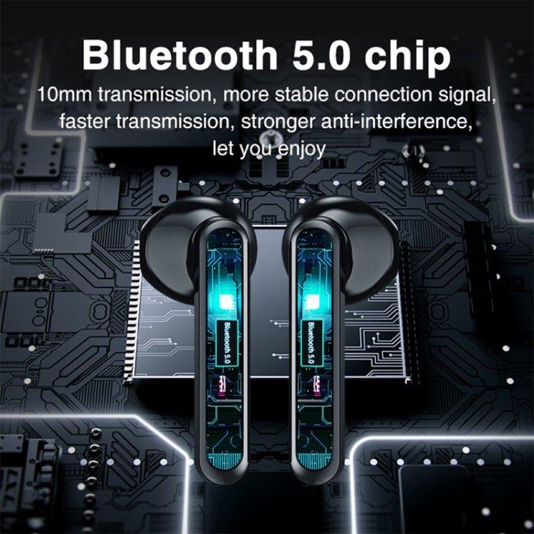 Draadloze bluetooth-koptelefoon inkl oplaaddoos met touch screen - Wit