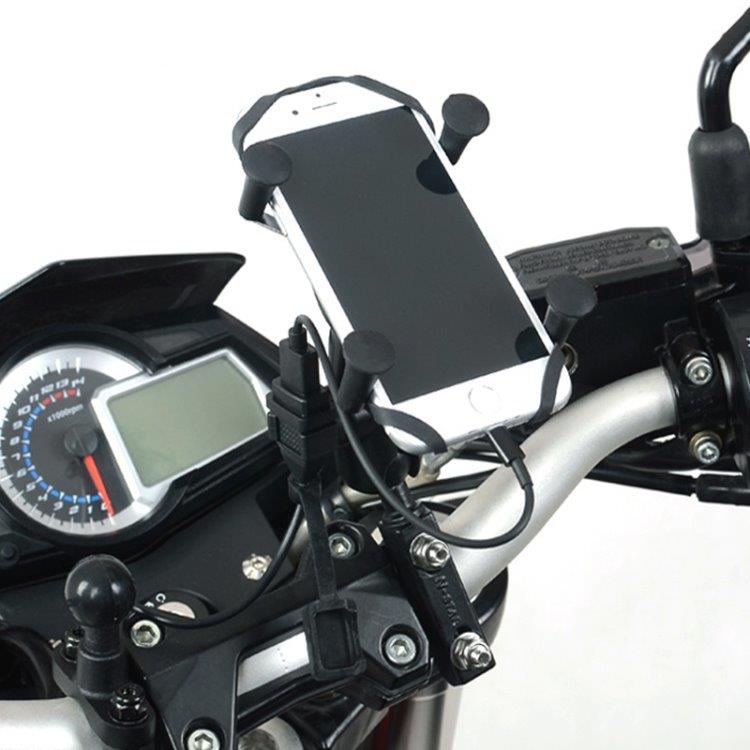 Waterdichte mobielel-lader voor motorfiets